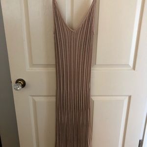 Shimmery pleated dress